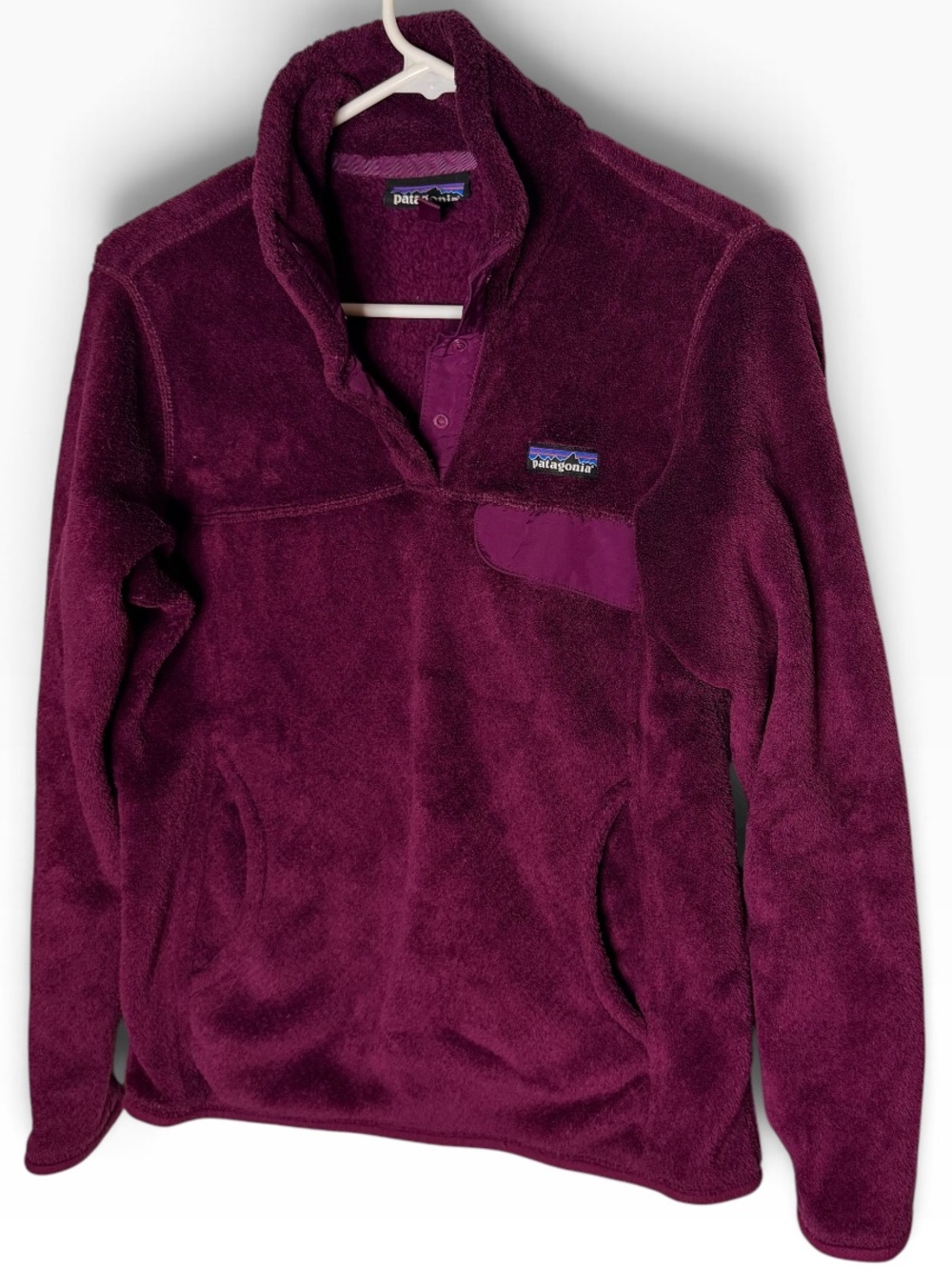 Patagonia Women’s Re-Tool Snap-T Pullover Size Small Magenta Fleece